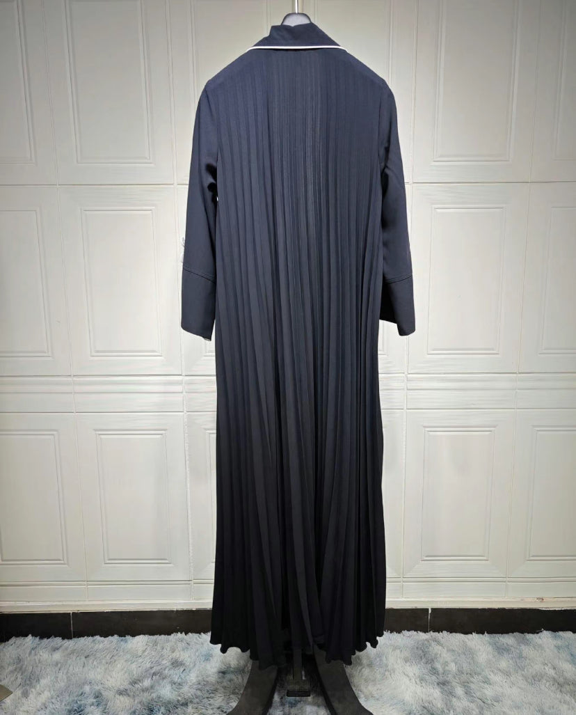 Serra Abaya Coat abaya black