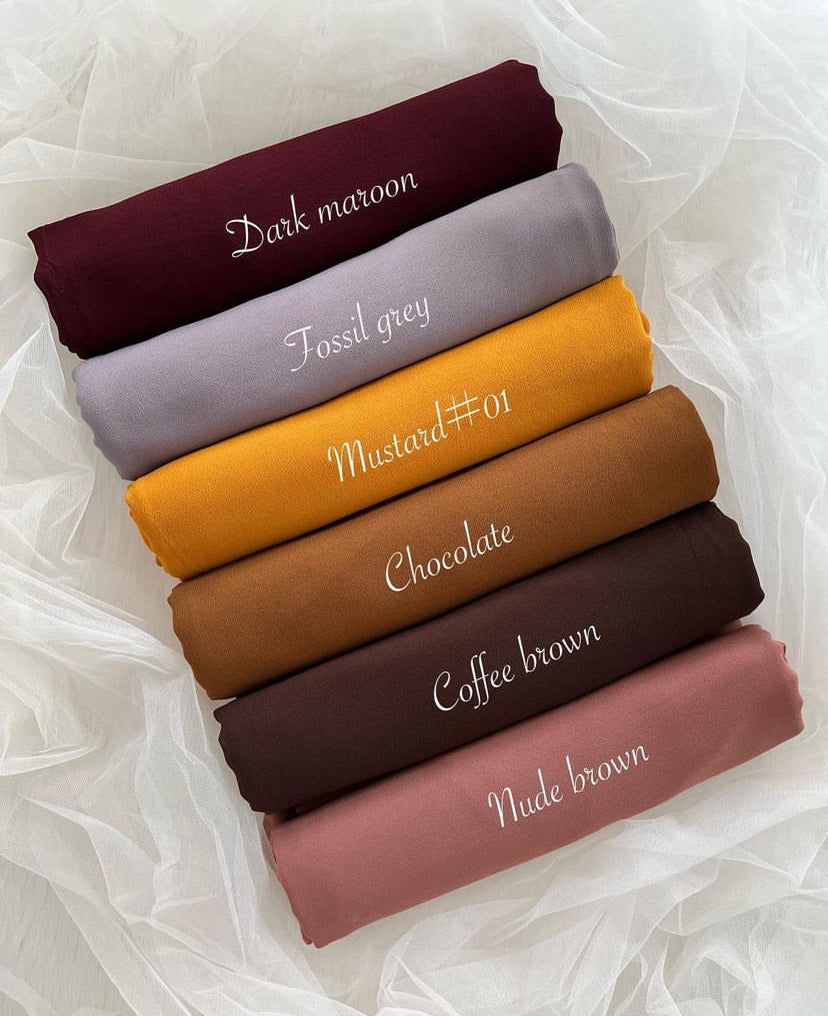 Premium Maxi Chiffon Hijab High Quality georgette hijab scarf