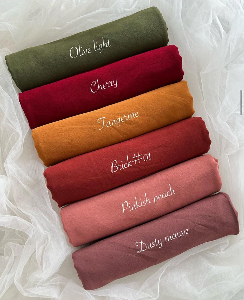 Premium Maxi Chiffon Hijab High Quality georgette hijab scarf