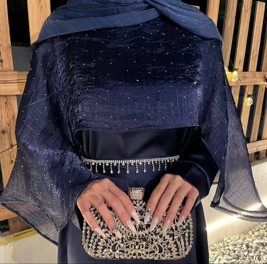 Hayah Eid abaya cape abaya - party wear. Abaya dress