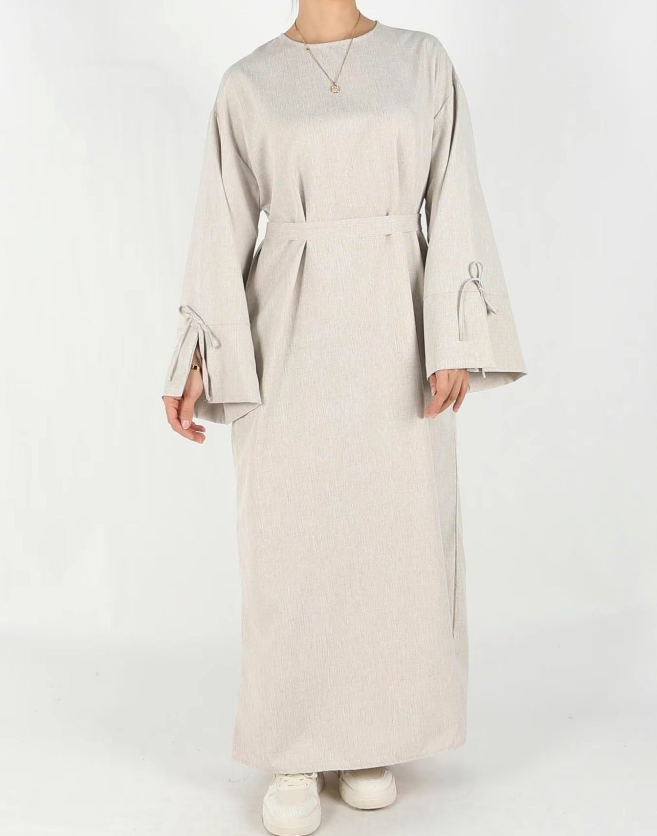 Serra Linen Abaya