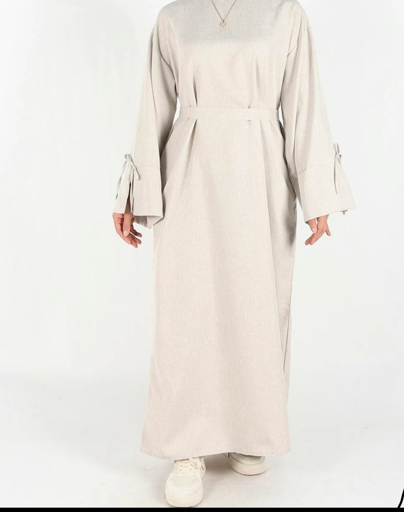 Serra Linen Abaya