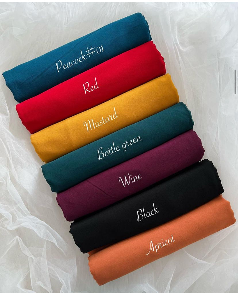 Premium Maxi Chiffon Hijab High Quality georgette hijab scarf