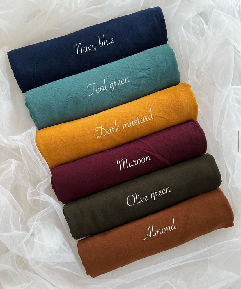 Premium Maxi Chiffon Hijab High Quality georgette hijab scarf