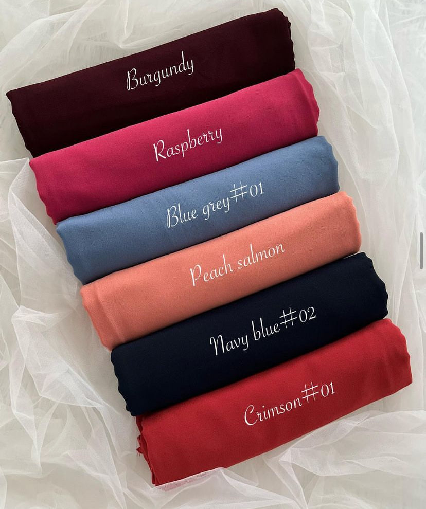 Premium Maxi Chiffon Hijab High Quality georgette hijab scarf