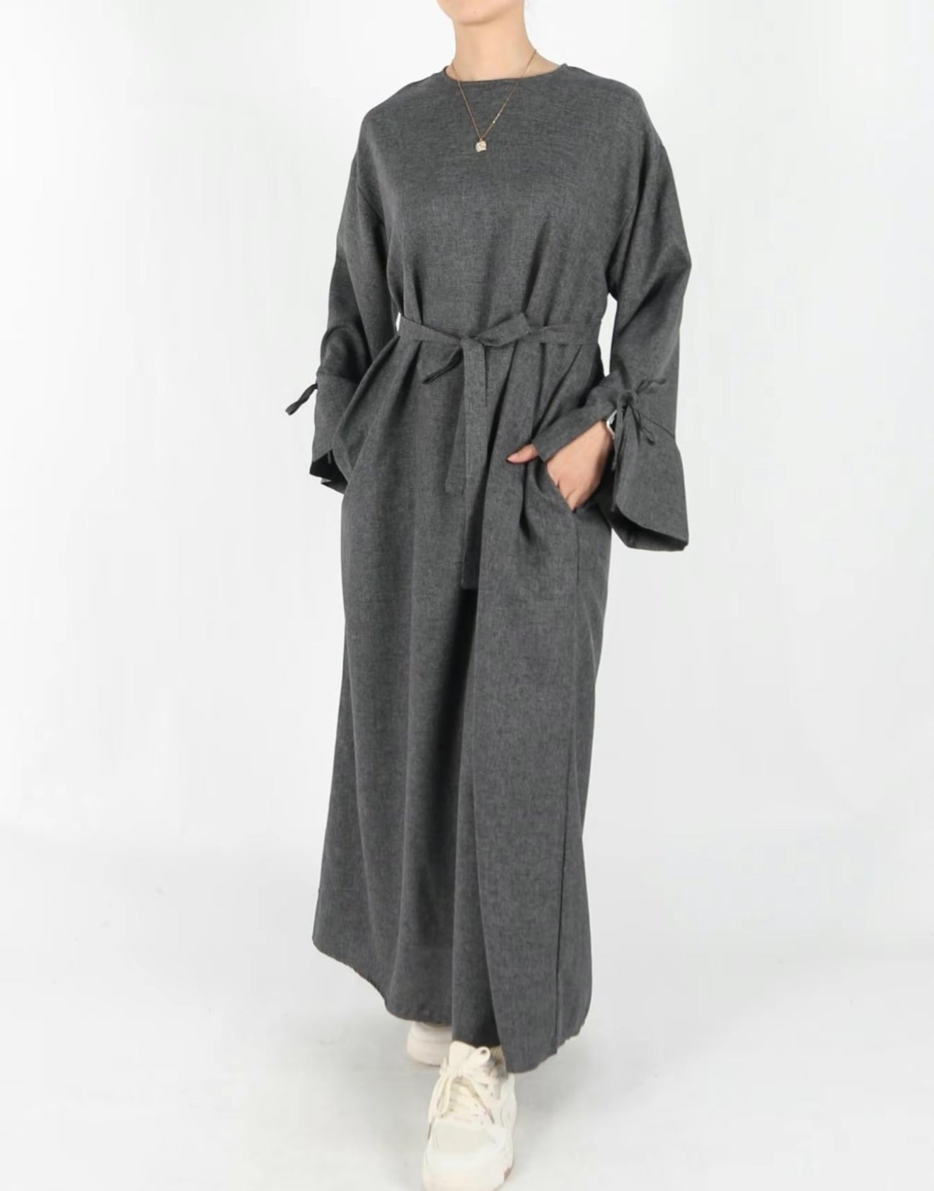 Serra Linen Abaya