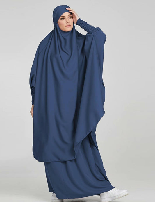 Hayah - Khimar 2 piece set  -  Blue