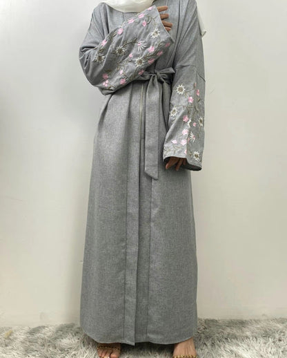 Floral embroidery abaya - Amira abaya