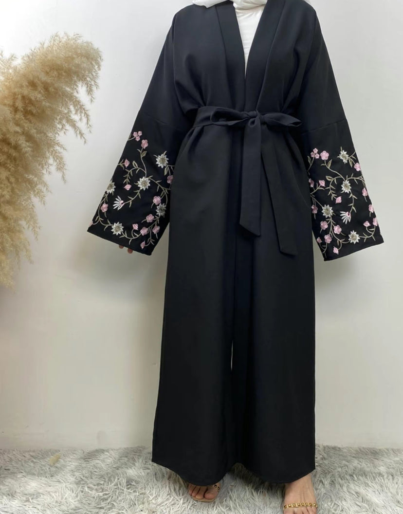 Floral embroidery abaya - Amira abaya