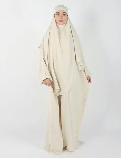 HIBA - Khimar and kaftan set - Beige