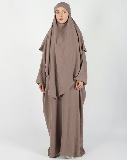 HIBA - Khimar and kaftan set - beige