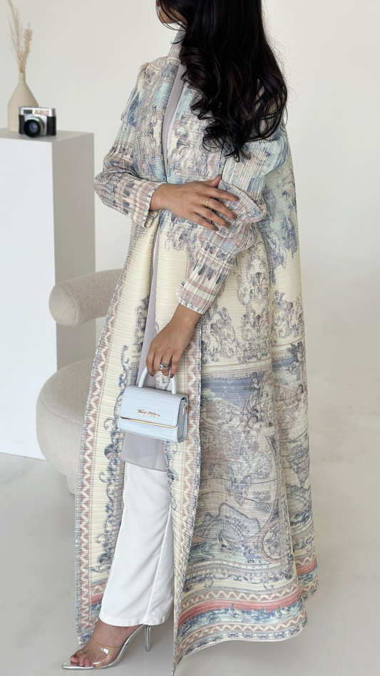 Seher Abaya - Beautiful pleated abaya - Party wear  -  Premium -57 inch