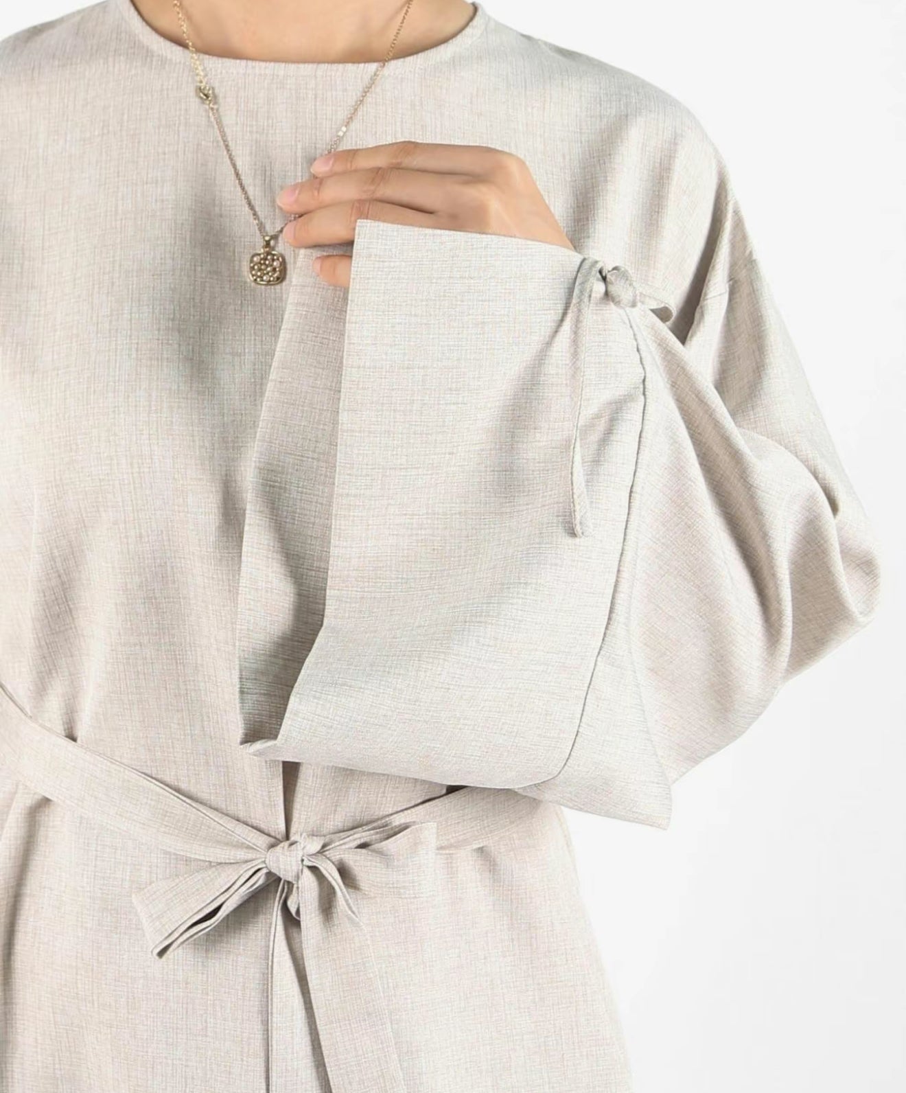Serra Linen Abaya