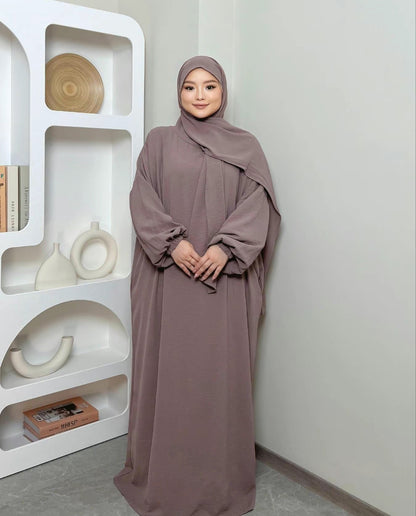 Essential abaya - attached hijab  - Ziva abaya