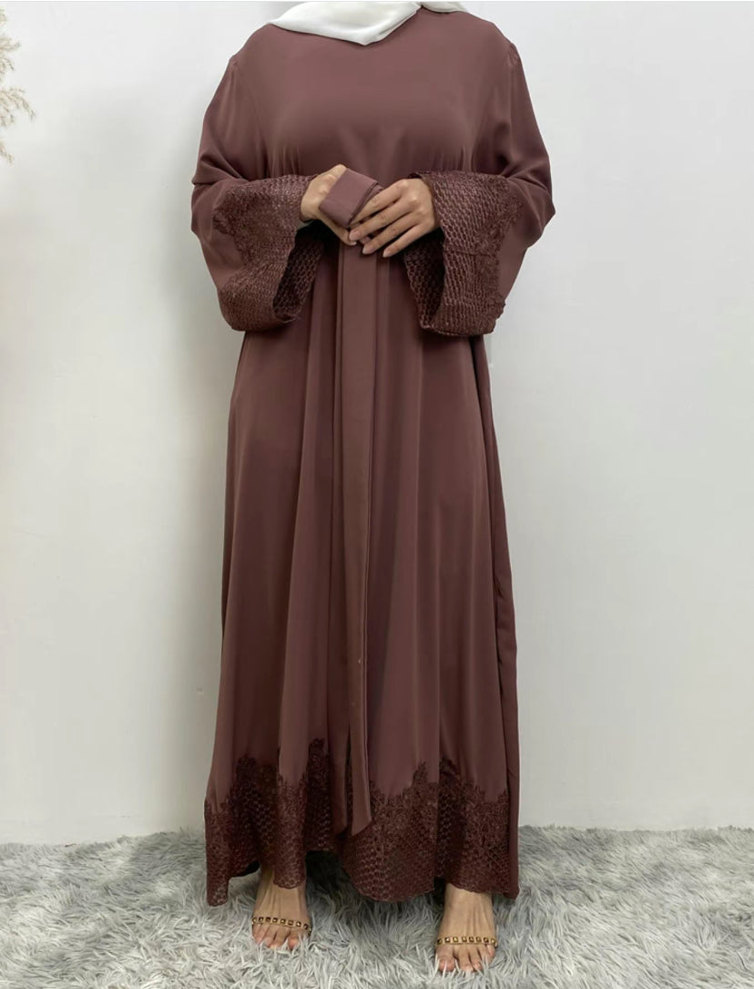 Premium lace abaya - Siyah abaya