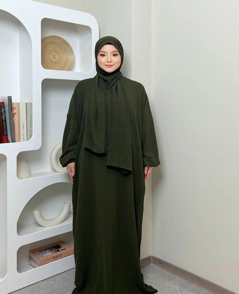 Essential abaya - attached hijab  - Ziva abaya