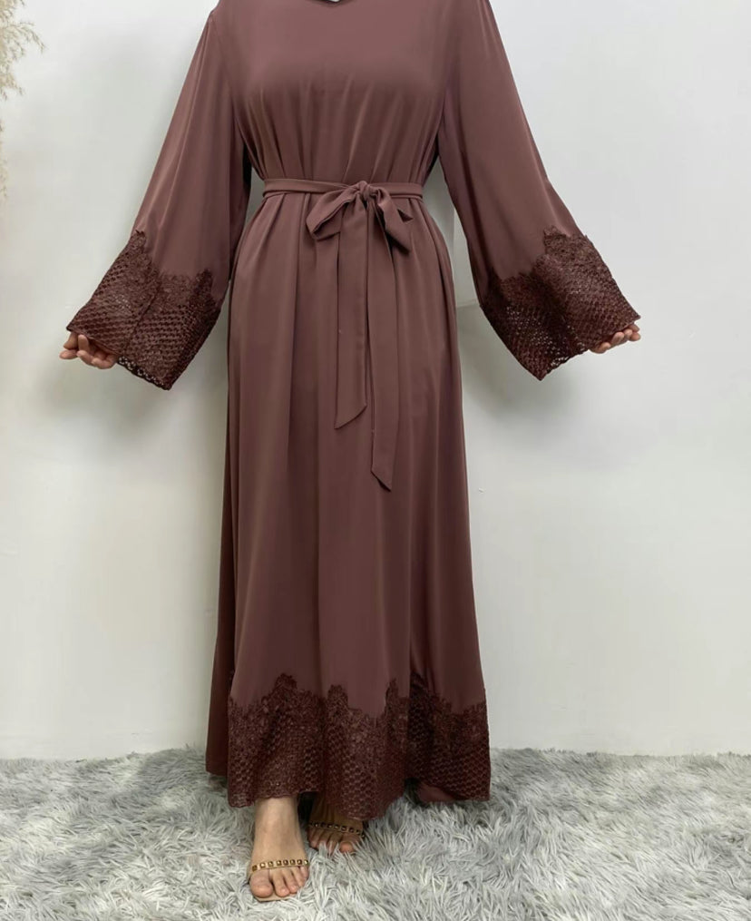 Premium lace abaya - Siyah abaya