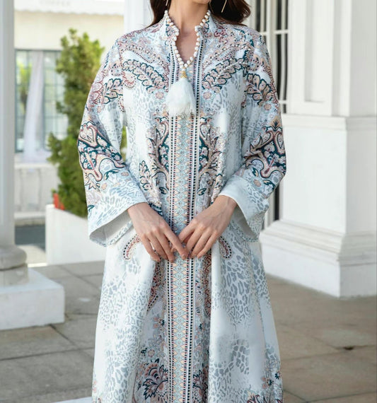 Modest Arabian printed dress