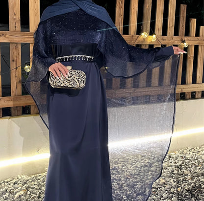 Hayah Eid abaya cape abaya - party wear. Abaya dress