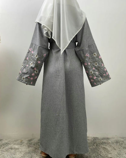 Floral embroidery abaya - Amira abaya