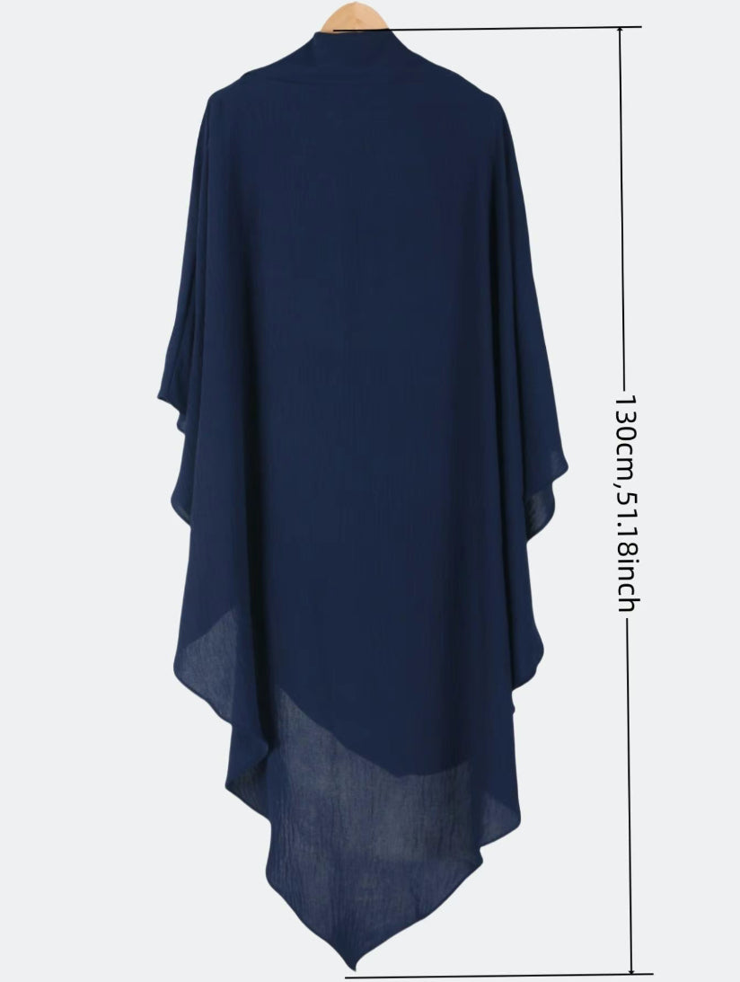 HIBA - Khimar and kaftan set - Navy Blue