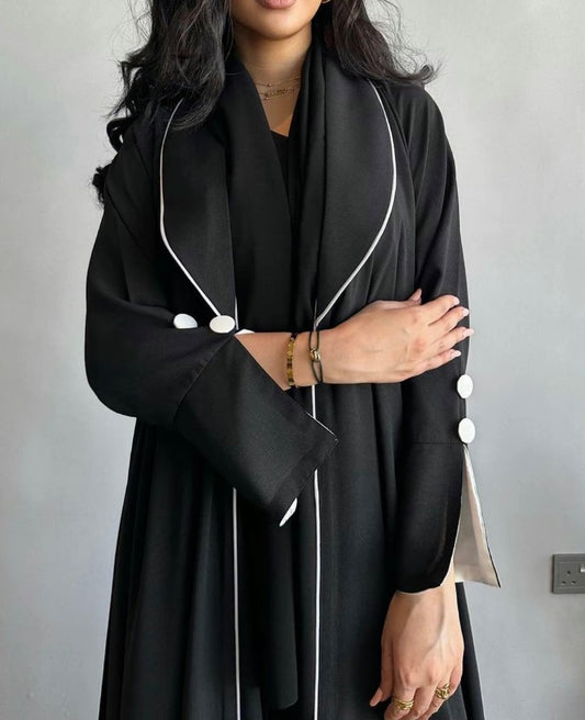 Serra Abaya Coat abaya  black