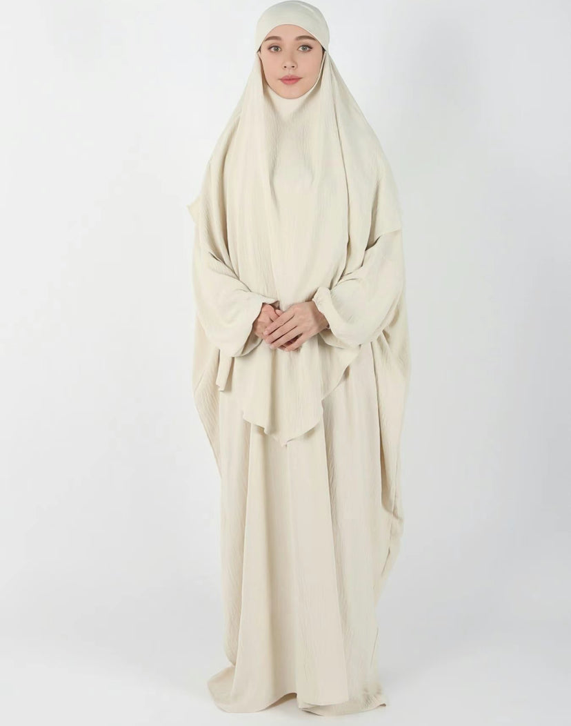 HIBA - Khimar and kaftan set - Beige