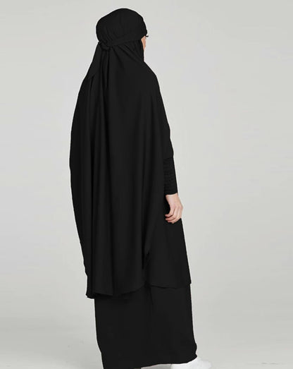 Hayah - Khimar 2 piece set  -Black