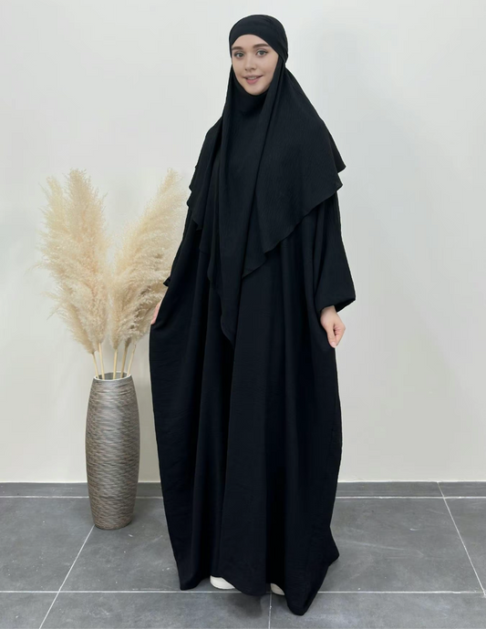 HIBA - Khimar and kaftan set - Black