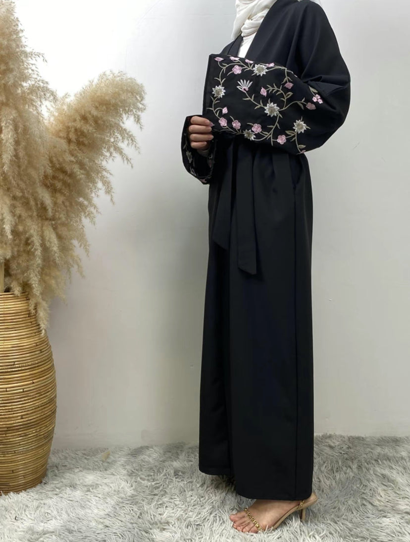 Floral embroidery abaya - Amira abaya