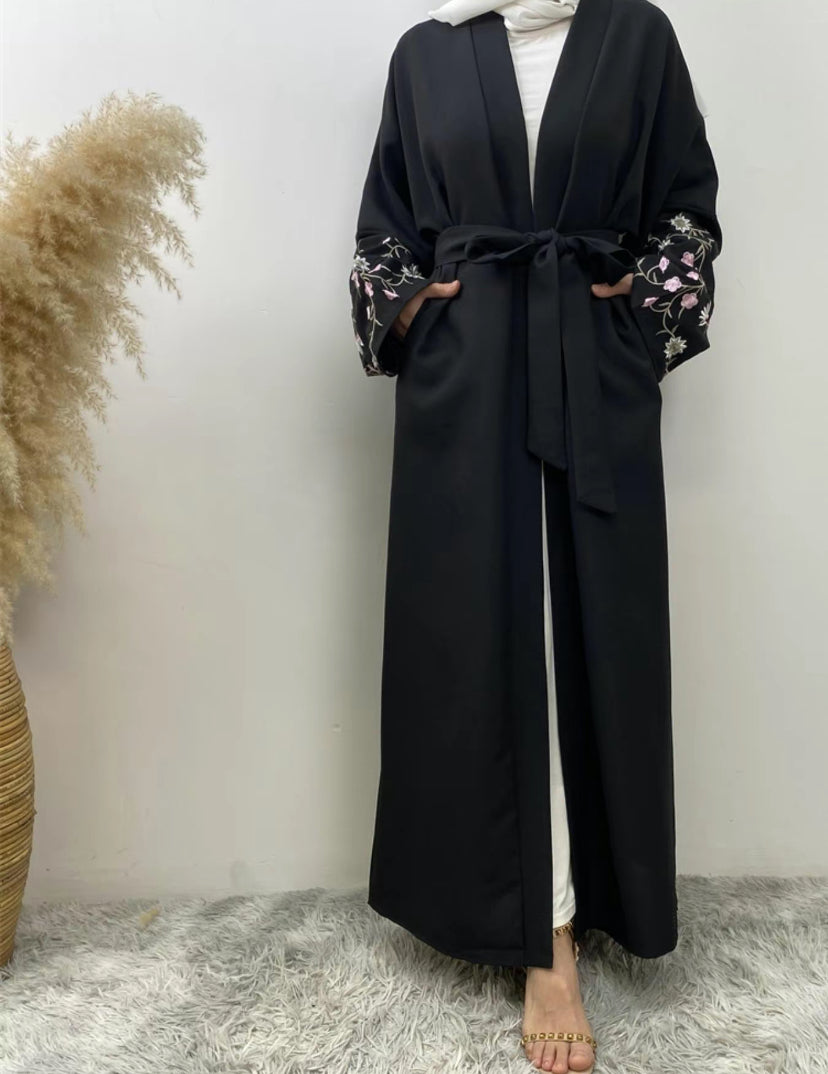 Floral embroidery abaya - Amira abaya