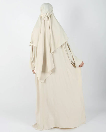 HIBA - Khimar and kaftan set - Beige