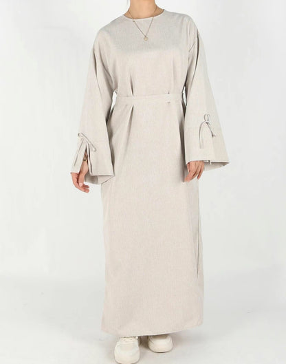 Serra Linen Abaya