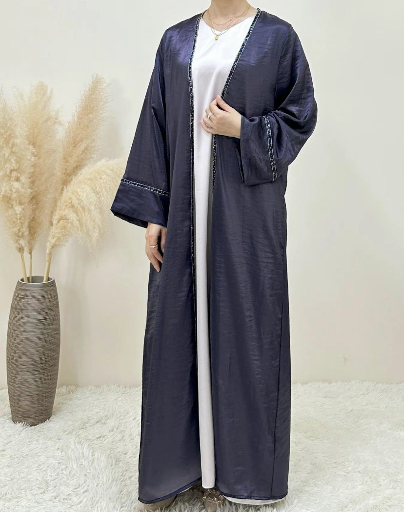 Eira Abaya - Satin Abaya with belt