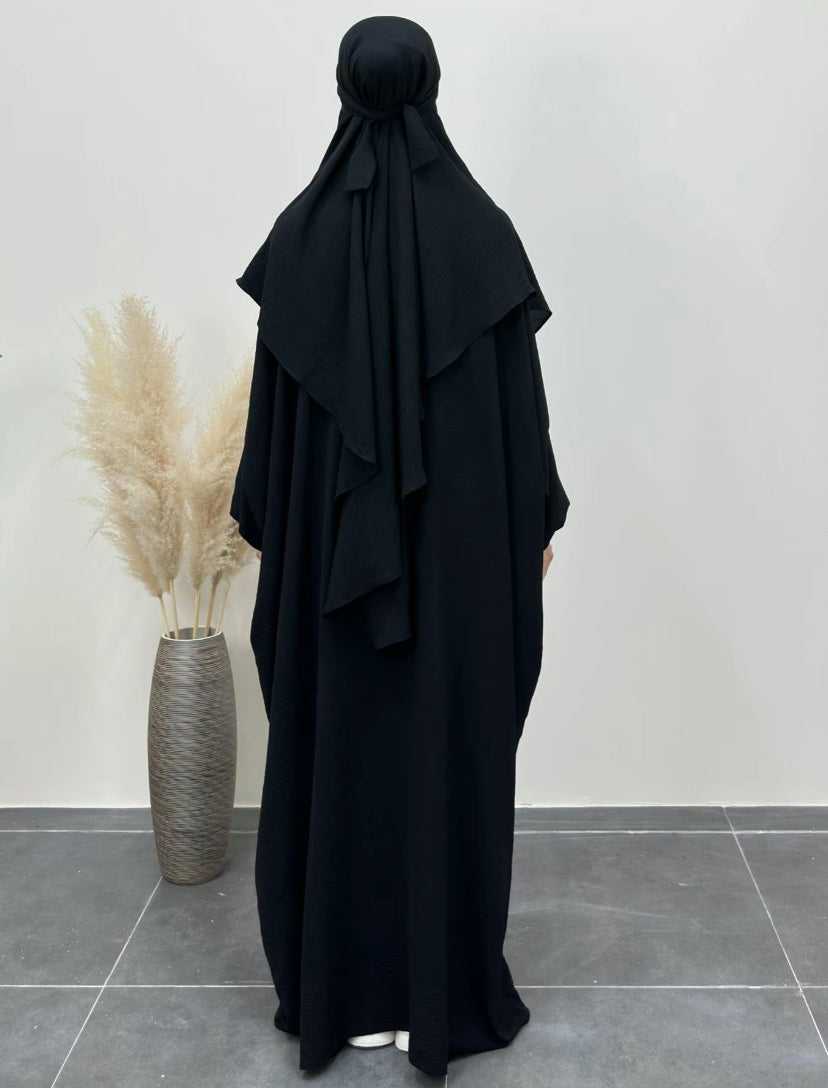 HIBA - Khimar and kaftan set - Black