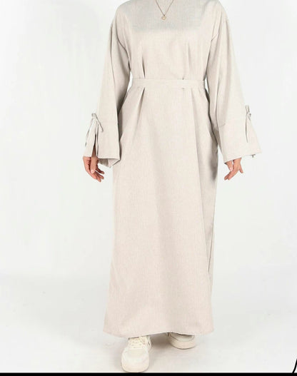 Serra Linen Abaya