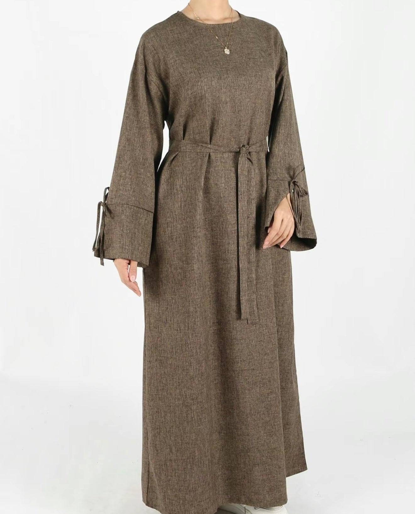 Serra Linen Abaya