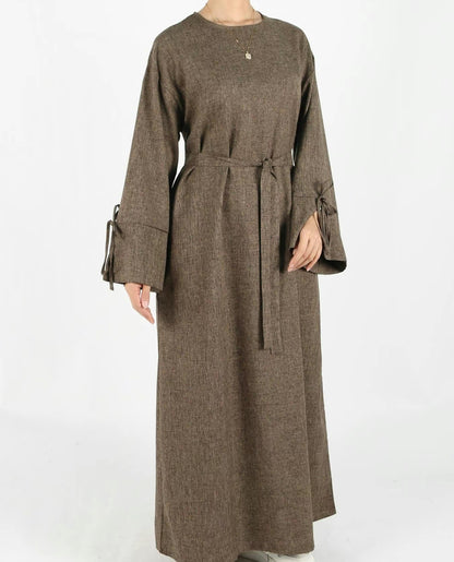 Serra Linen Abaya