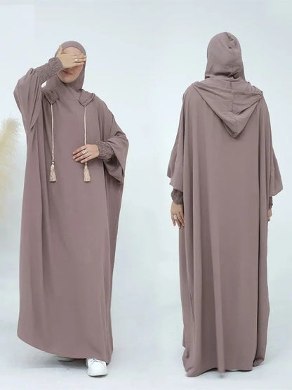 Turkish hooded abaya