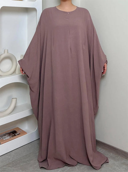 Basic kaftan abaya - with hijab - Hayah kaftan front zipper