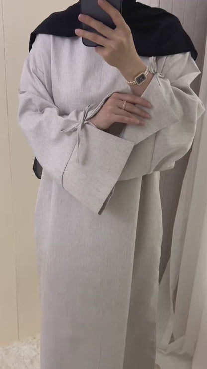Serra Linen Abaya